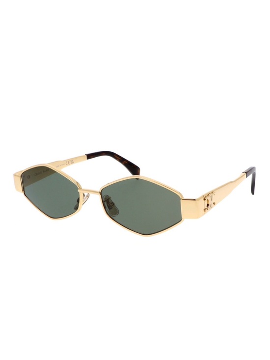 Celine Accessories - New Celine CL40254U 30N Sunglasses Gold Frame Geometric Shape Authentic
